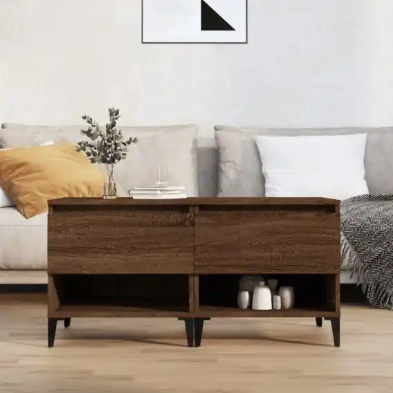 Oferta limitowana Stoliki boczne, 2 szt., brązowy dąb, 50x46x50 cm Lumarko! - Hurtownia wielobranżowa Lumarko