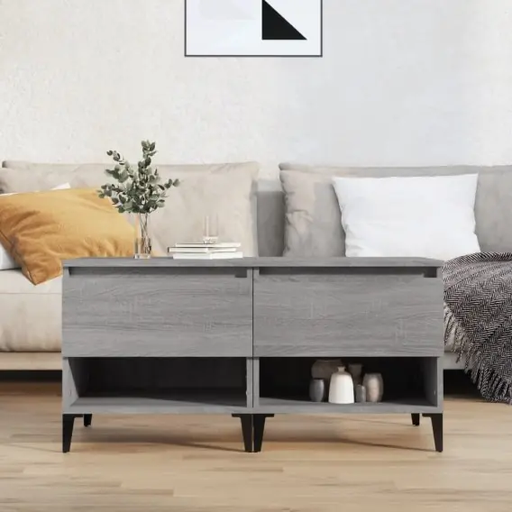 Wyjątkowa oferta Stoliki boczne, 2 szt., szary dąb sonoma, 50x46x50 cm Lumarko! - Hurtownia wielobranżowa Lumarko