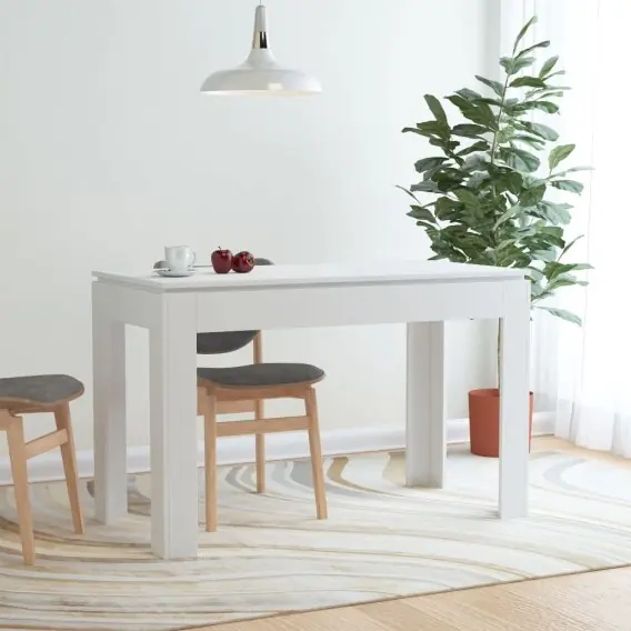 Stół jadalniany, biały, 120x60x76 cm, materiał drewnopochodny Lumarko! - Hurtownia wielobranżowa Lumarko Taniej