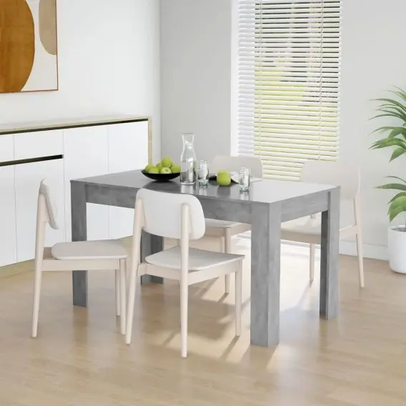 Wyjątkowa oferta Stół jadalniany, szarość betonu, 140x74,5x76 cm, płyta wiórowa Lumarko! - Hurtownia wielobranżowa Lumarko