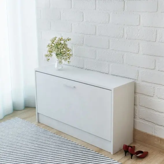 Tylko do końca tygodnia Szafka na buty 80x24x45 cm biała Lumarko! - Hurtownia wielobranżowa Lumarko