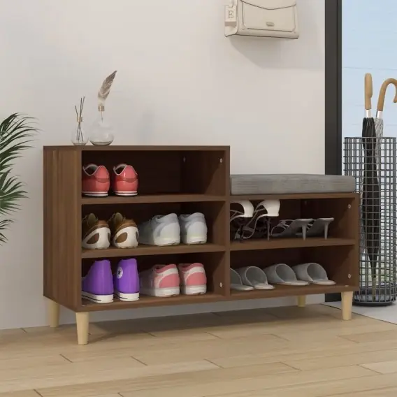 Szafka na buty, brązowy dąb, 102x36x60 cm Lumarko! - Hurtownia wielobranżowa Lumarko Wyjątkowa oferta