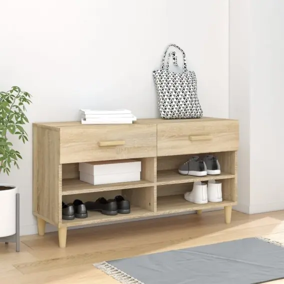 Szafka na buty, dąb sonoma, 102x35x55 cm Lumarko! - Hurtownia wielobranżowa Lumarko Oferta czasowa