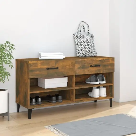 Szafka na buty, przydymiony dąb, 102x35x55 cm Lumarko! - Hurtownia wielobranżowa Lumarko Kup teraz