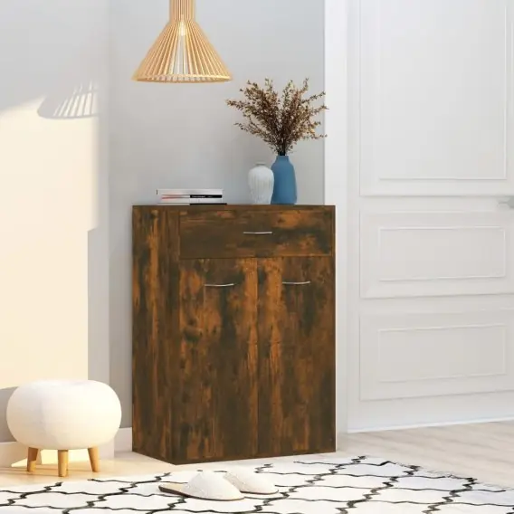 Ostatnie sztuki Szafka na buty, przydymiony dąb, 60x35x84 cm Lumarko! - Hurtownia wielobranżowa Lumarko