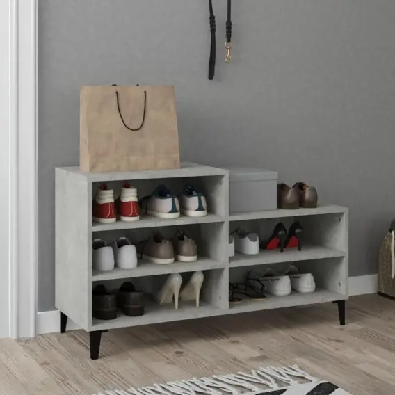 Szafka na buty, szarość betonu, 102x36x60 cm Lumarko! - Hurtownia wielobranżowa Lumarko Nie przegap