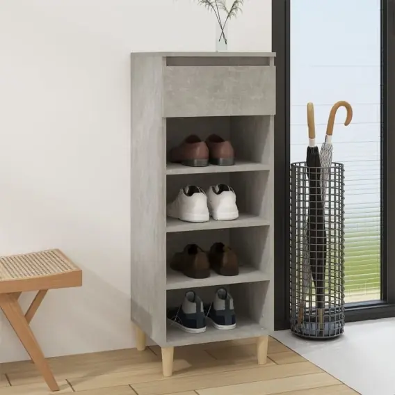 Szafka na buty, szarość betonu, 40x36x105 cm Lumarko! - Hurtownia wielobranżowa Lumarko Nowy