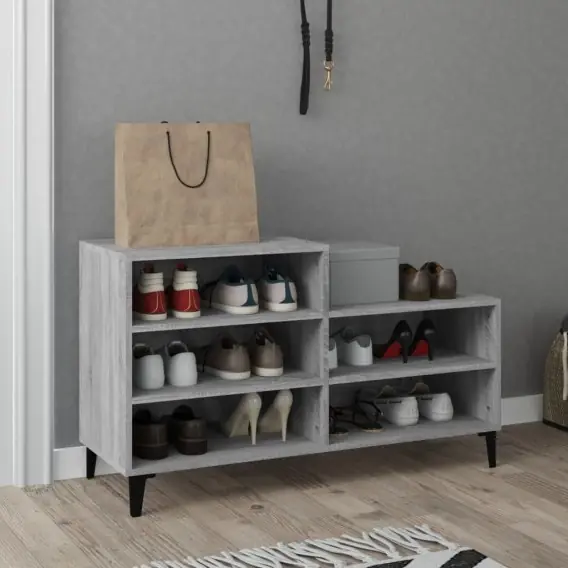 Obniżka ceny Szafka na buty, szary dąb sonoma, 102x36x60 cm Lumarko! - Hurtownia wielobranżowa Lumarko