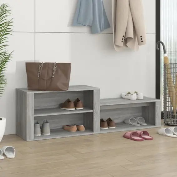 Szafka na buty, szary dąb sonoma, 150x35x45 cm Lumarko! - Hurtownia wielobranżowa Lumarko Cena promocyjna