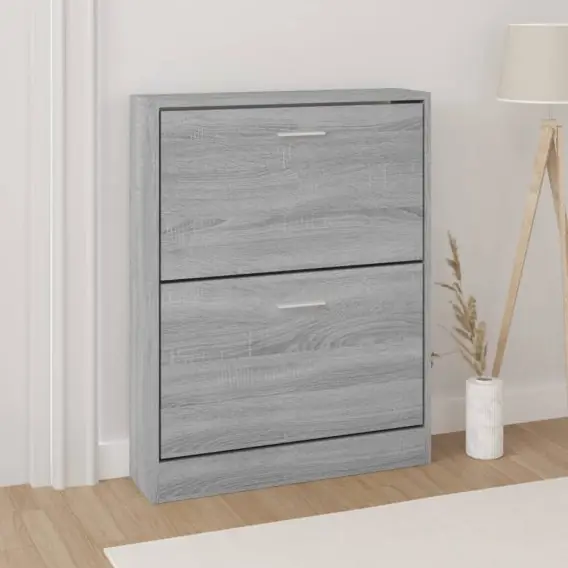 Szafka na buty, szary dąb sonoma, 59x17x81 cm Lumarko! - Hurtownia wielobranżowa Lumarko Oferta