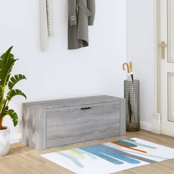 Szafka na buty, ścienna, szary dąb sonoma, 100x35x38 cm Lumarko! - Hurtownia wielobranżowa Lumarko Rabat
