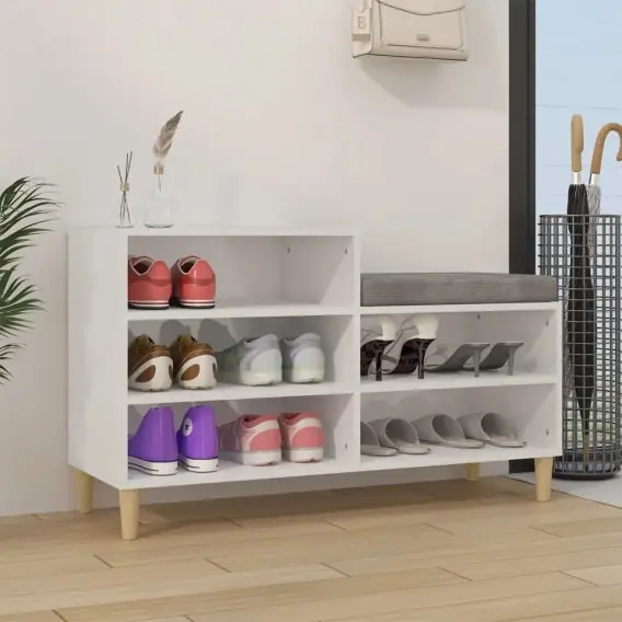 Szybka wysyłka Szafka na buty, wysoki połysk, biała, 102x36x60 cm Lumarko! - Hurtownia wielobranżowa Lumarko