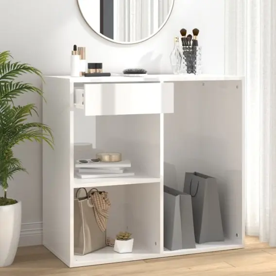 Popularny Szafka na kosmetyki, biała na wysoki połysk, 80x40x75 cm Lumarko! - Hurtownia wielobranżowa Lumarko