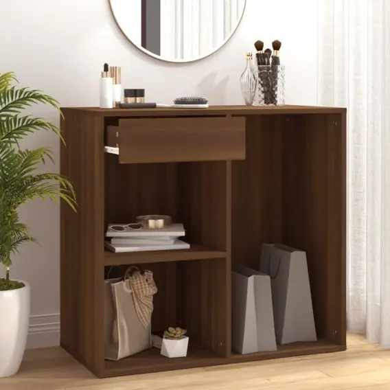 Szafka na kosmetyki, brązowy dąb, 80x40x75 cm Lumarko! - Hurtownia wielobranżowa Lumarko Ograniczona ilość