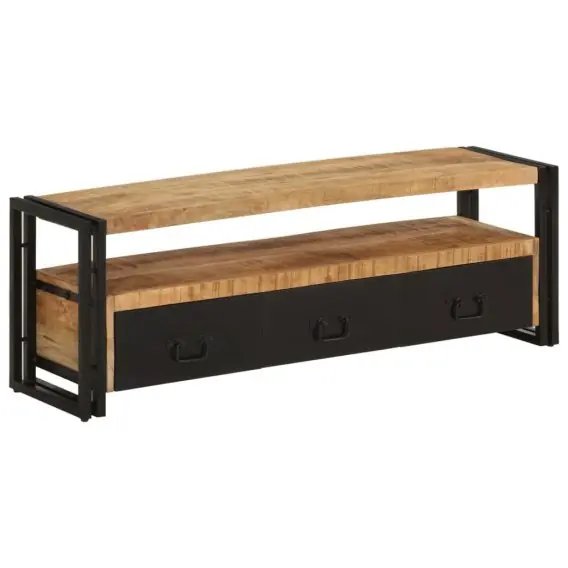 Niska cena Szafka pod telewizor, 120x30x40 cm, lite drewno mango Lumarko! - Hurtownia wielobranżowa Lumarko