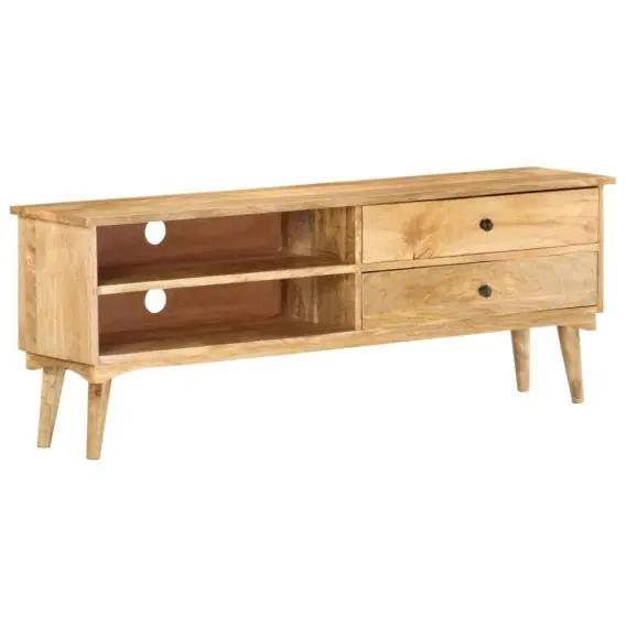 Szafka pod telewizor, 140x30x50 cm, lite drewno mango Lumarko! - Hurtownia wielobranżowa Lumarko Wybór klientów