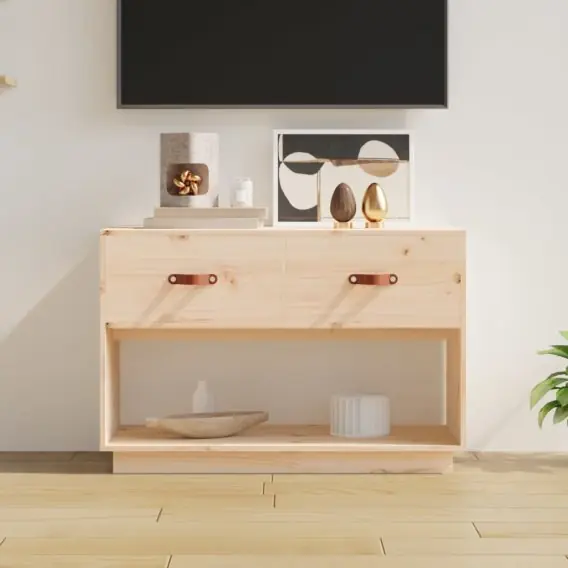 Szafka pod telewizor, 90x40x60 cm, lite drewno sosnowe Lumarko! - Hurtownia wielobranżowa Lumarko Do wyczerpania zapasów