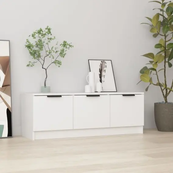 Tylko dziś Szafka pod telewizor, biała, 102x35x36,5 cm Lumarko! - Hurtownia wielobranżowa Lumarko
