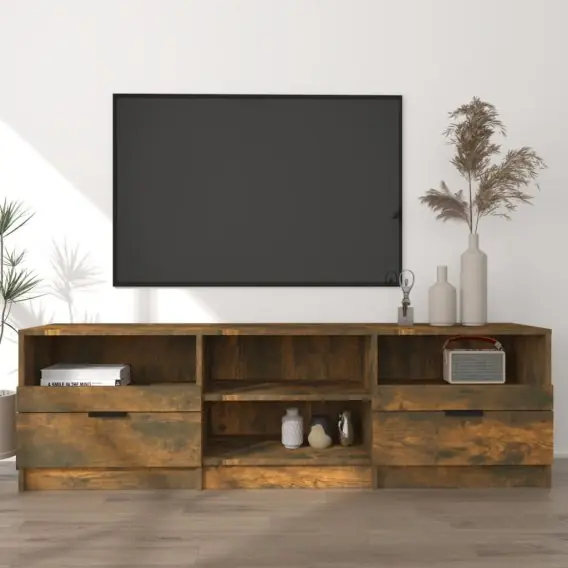 Szafka pod telewizor, przydymiony dąb, 150x33,5x45 cm Lumarko! - Hurtownia wielobranżowa Lumarko Hit cenowy