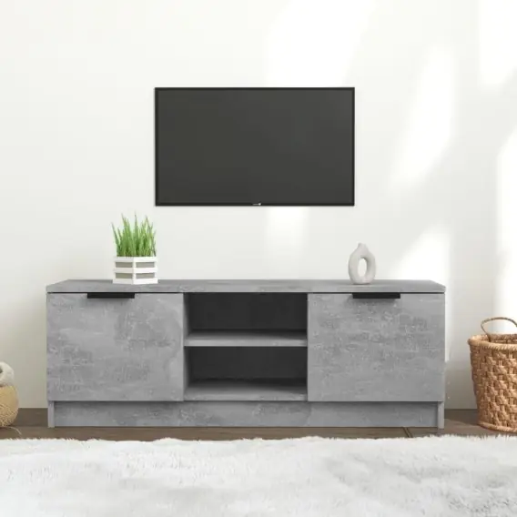 Popularny Szafka pod telewizor, szarość betonu, 102x35x36,5 cm Lumarko! - Hurtownia wielobranżowa Lumarko