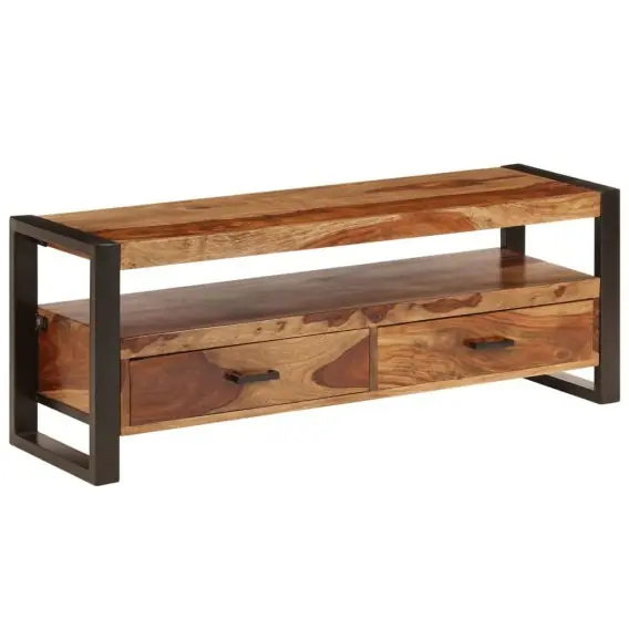 Szafka pod TV, 120x35x45 cm, lite drewno sheesham Lumarko! - Hurtownia wielobranżowa Lumarko Hit cenowy