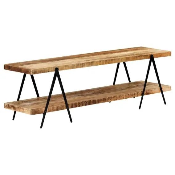 Darmowy zwrot Szafka pod TV, 160 x 40 x 50 cm, lite drewno mango Lumarko! - Hurtownia wielobranżowa Lumarko