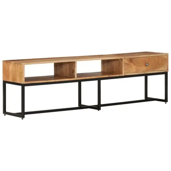 Najlepsza cena Szafka pod TV, 160x30x45 cm, lite drewno akacjowe Lumarko! - Hurtownia wielobranżowa Lumarko