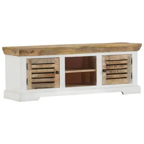 Super okazja Szafka pod TV, 110x30x40 cm, lite drewno mango Lumarko! - Hurtownia wielobranżowa Lumarko
