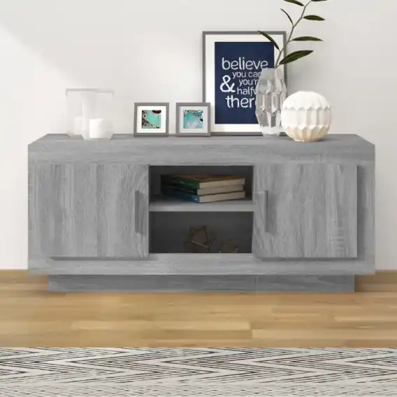 Szafka pod telewizor, szary dąb sonoma, 102x35x45 cm Lumarko! - Hurtownia wielobranżowa Lumarko Promocja