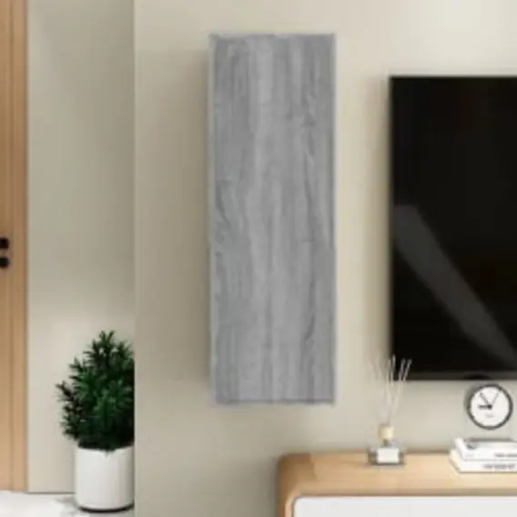 Łatwy zwrot Szafka pod telewizor, szary dąb sonoma, 30,5x30x90 cm Lumarko! - Hurtownia wielobranżowa Lumarko