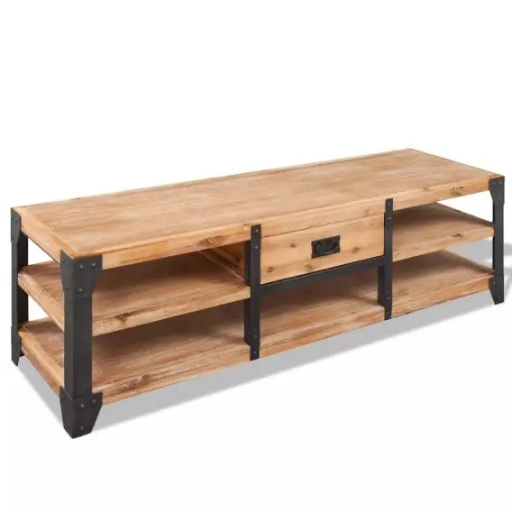 Szafka pod TV z drewna akacjowego, 140x40x45 cm Lumarko! - Hurtownia wielobranżowa Lumarko Obniżka ceny