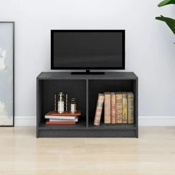 Do wyczerpania zapasów Szafka pod TV, szara, 70x33x42 cm, drewno sosnowe Lumarko! - Hurtownia wielobranżowa Lumarko