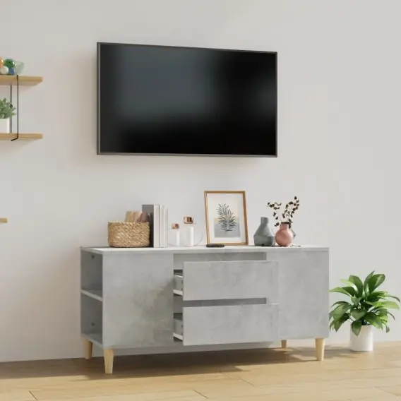 Rabat Szafka pod TV, szarość betonu, 102x44,5x50 cm Lumarko! - Hurtownia wielobranżowa Lumarko