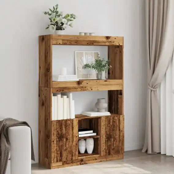 Kredens, stare drewno, 92x33x140 cm, materiał drewnopochodny Lumarko! - Hurtownia wielobranżowa Lumarko Niska cena