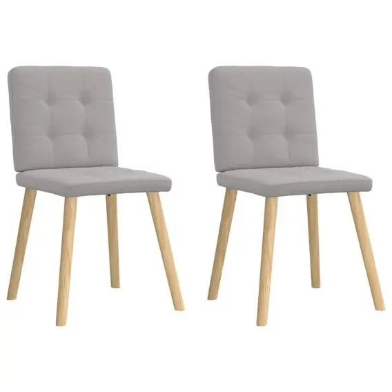 Oferta limitowana Krzesła do jadalni 2 szt. Tkanina Cloud Grey Lumarko! - Hurtownia wielobranżowa Lumarko
