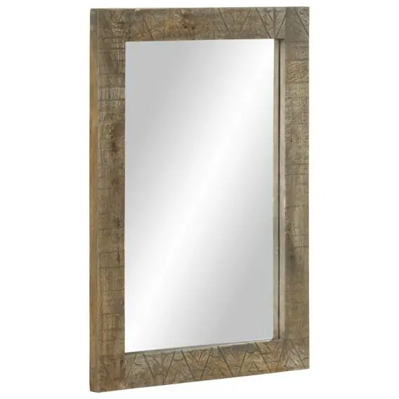 Nowość Lustro łazienkowe 50x2,5x70 cm Drewno lite Mango Lumarko! Lumarko! - Hurtownia wielobranżowa Lumarko