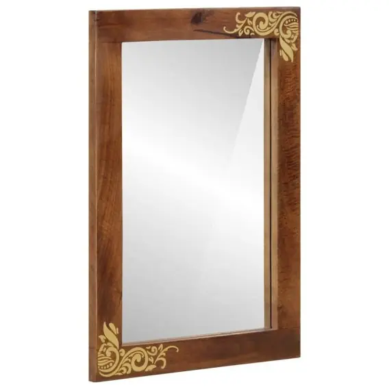 Nowy lustro łazienkowe 50x70x3 cm z litego drewna mango Lumarko! - Hurtownia wielobranżowa Lumarko