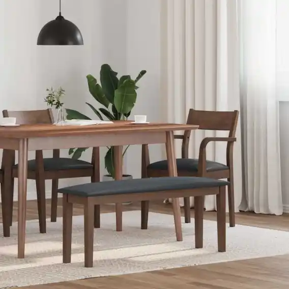 Ławka 110 cm Brązowa lite drewno guma Lumarko! Lumarko! - Hurtownia wielobranżowa Lumarko Cena promocyjna