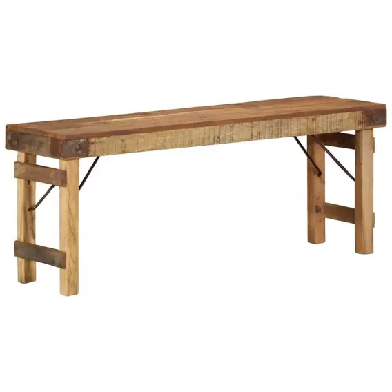 Promocja Ławka 110x35x46 cm z litego drewna z odzysku Lumarko! - Hurtownia wielobranżowa Lumarko