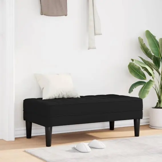 Ostatnia szansa Ławka Czarny 113x57x39 cm Tkanina Lumarko! - Hurtownia wielobranżowa Lumarko