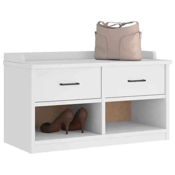 Ławka do przedpokoju "SANDNES" 87x40x50 cm Drewno lite Sosna Lumarko! - Hurtownia wielobranżowa Lumarko Rabat