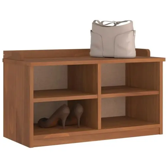 Ławka do przedpokoju "SANDNES" 87x40x50 cm lite drewno sosnowe Lumarko! - Hurtownia wielobranżowa Lumarko Do wyczerpania zapasów