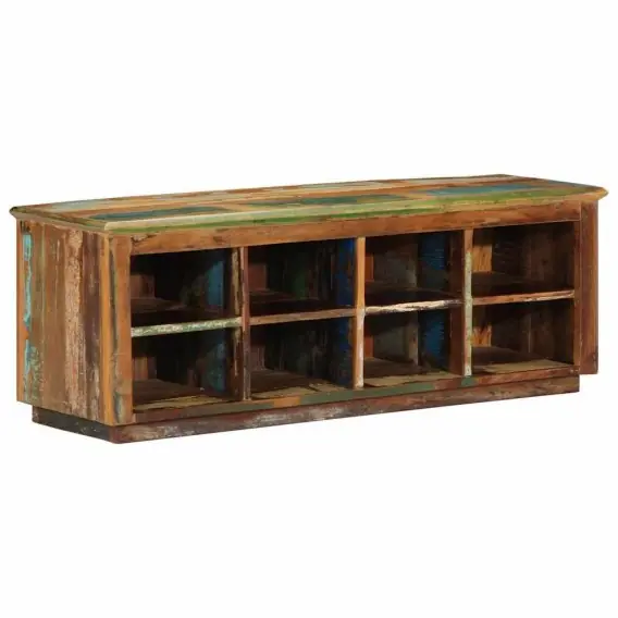 Wysoka jakość Ławka na buty 110x35x40 cm z litego drewna z odzysku Lumarko! - Hurtownia wielobranżowa Lumarko