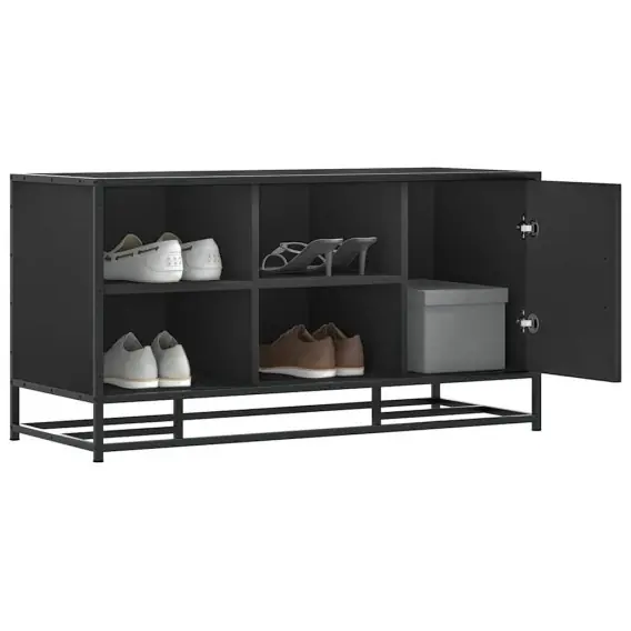 Ławka z miejscem na buty, czarna, 100x40x53,5 cm Lumarko! Lumarko! - Hurtownia wielobranżowa Lumarko Dodaj do koszyka