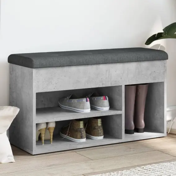 Tylko do końca tygodnia Ławka na buty, szarość betonu, 82x32x45,5 cm Lumarko! - Hurtownia wielobranżowa Lumarko