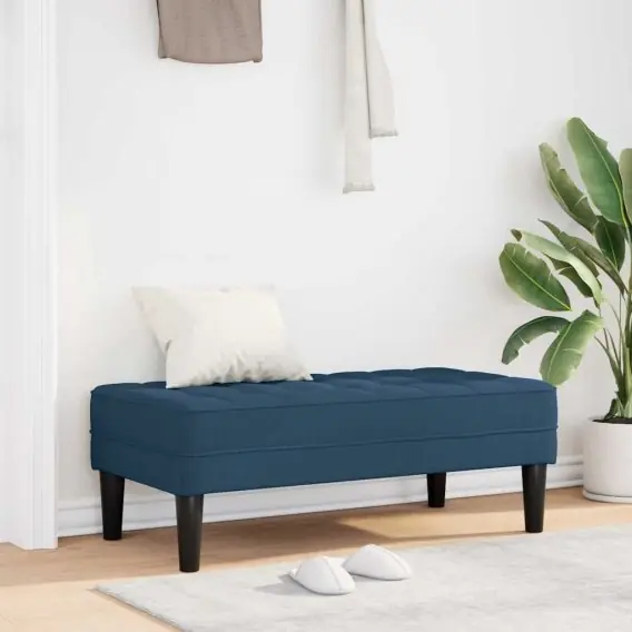 Do wyczerpania zapasów Ławka Niebieska 113x57x39 cm Tkanina Lumarko! - Hurtownia wielobranżowa Lumarko
