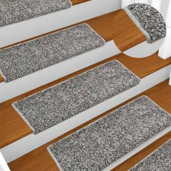 Dodaj do koszyka Maty na schody 10 szt. 65x21x4 cm Szare, prostokątne krawędzie - Hurtownia wielobranżowa Lumarko