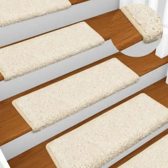 Wyjątkowa oferta Maty na schody 15 szt. 65x21x4 cm Białe prostokątne krawędzie - Hurtownia wielobranżowa Lumarko