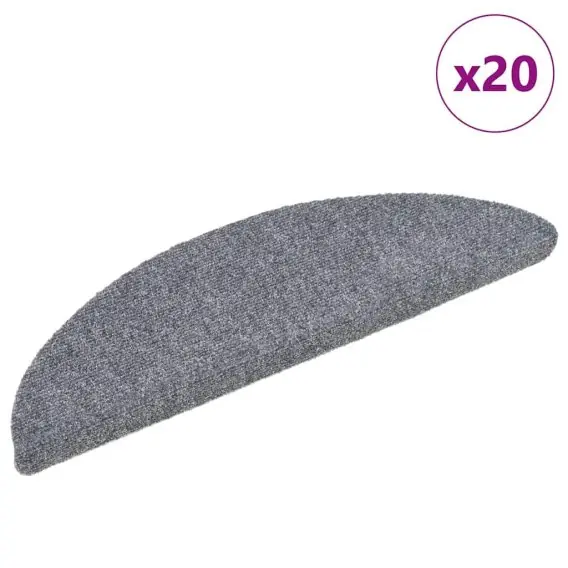 Rabat Maty na schody samoprzylepne 20 szt. Jasnoszary 56x17x3 cm Lumarko! - Hurtownia wielobranżowa Lumarko