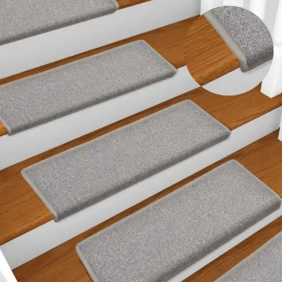 Tani Maty na schody 15 szt. 65x21x4 cm Jasnoszary prostokątny brzeg - Hurtownia wielobranżowa Lumarko